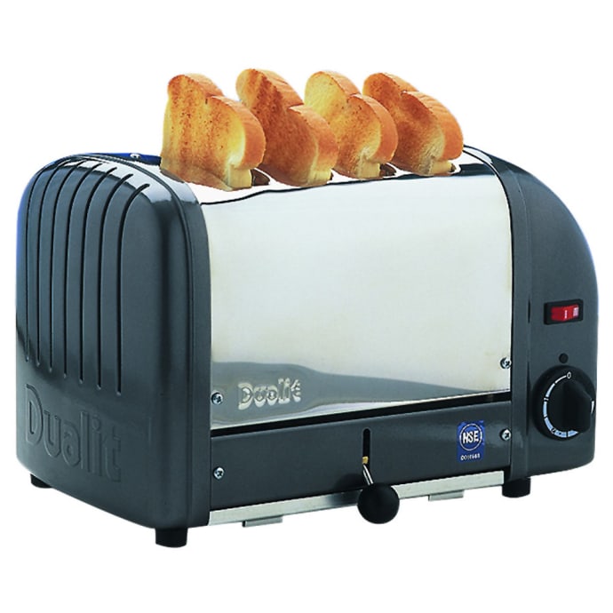 Cadco CTW-4M 4-Slot Commercial Toaster 2.5cm Opening